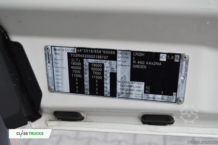 표준 트랙터 장치 SCANIA R460 CR20H Adaptice Cruise Control