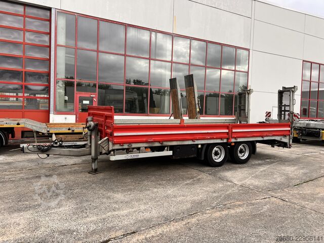 Remolque de plataforma baja Schmid Fahrzeugbau TUE 105SR  Tandemtieflader, Luftgefedert