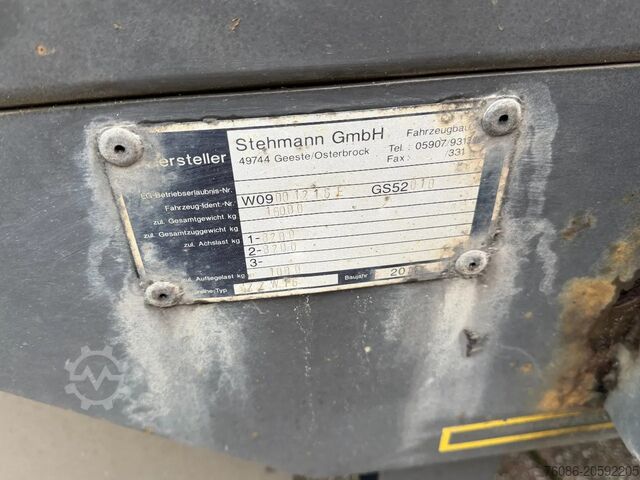 Iekraušanas platforma Stehmann open aanhanger!! UITSCHUIFBARE ACHTERKANT!!