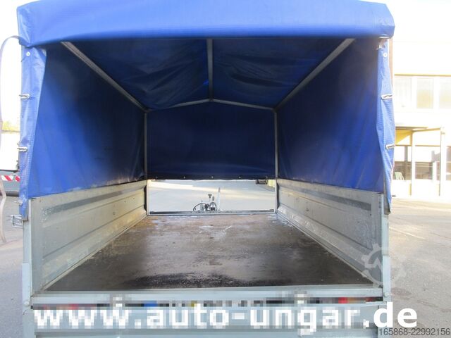 খোলা ট্রেলার সঙ্গে ত্রিপল Temared Tema Anhänger 1.000kg Tieflader Plane