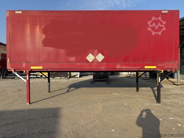 Αλλαγή σώματος με σώμα κιβωτίου Krone 7,45m Wechselkoffer mit Türen