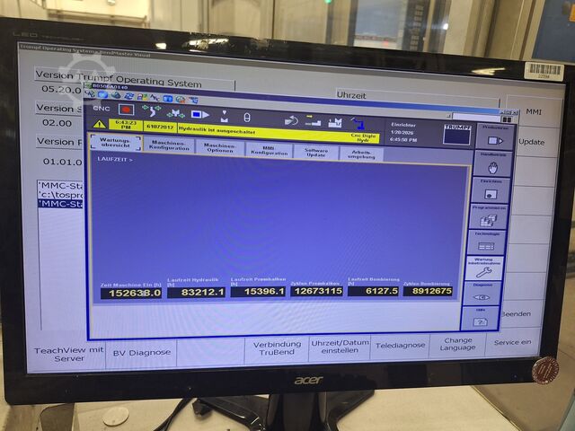 Abkant pres + robot Trumpf TruBend 5170 + BendMaster