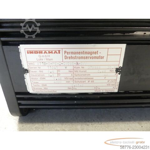 Unitate de control Indramat MAC071B-0-PS-2-C/095-A-0 Motor SN: 11041