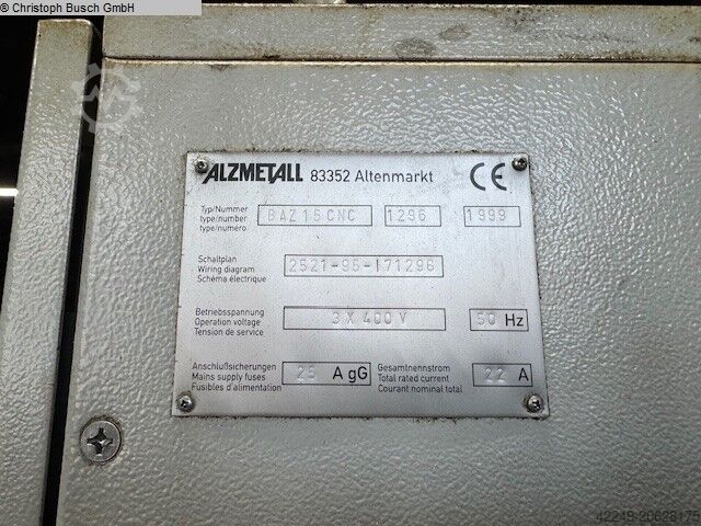 Pusat permesinan - horizontal ALZMETALL BAZ 15