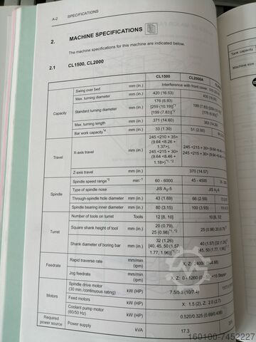 Mori Seiki CL 2000 Mori Seiki Mori CL 2000