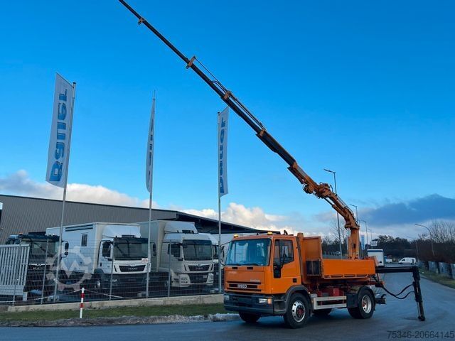 Tovorna dvigalka na tovornjaku IVECO ML 120E18 Abrollkipper/Kran-Mulde/Funk/Seilwinde