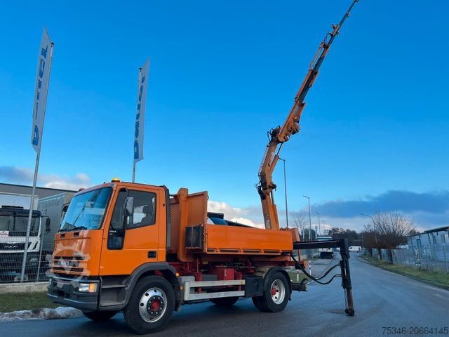 Tovorna dvigalka na tovornjaku IVECO ML 120E18 Abrollkipper/Kran-Mulde/Funk/Seilwinde