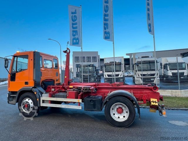 Kamion s kukom za kontejnere IVECO ML 120E18 Abrollkipper/Kran-Mulde/Funk/Seilwinde