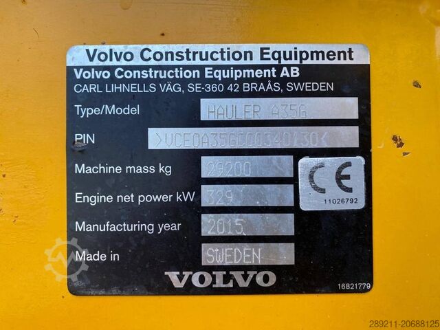 Dumpertruck Volvo A 35 G