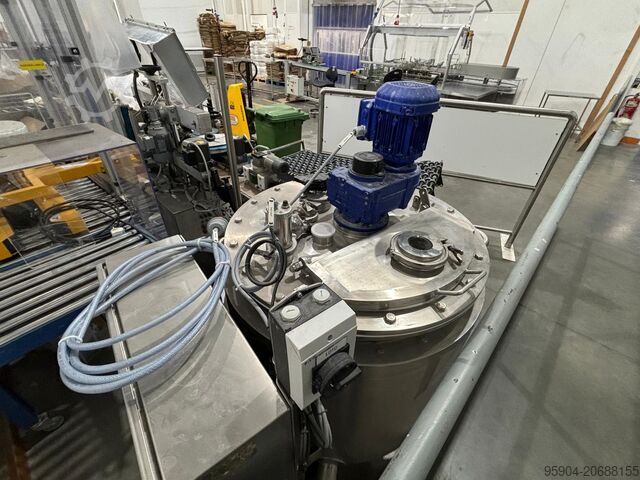 ステンレス製ジャケット付き・速度調整式撹拌機 Jacketed Mixing Tank & Temperature 300 Ltr