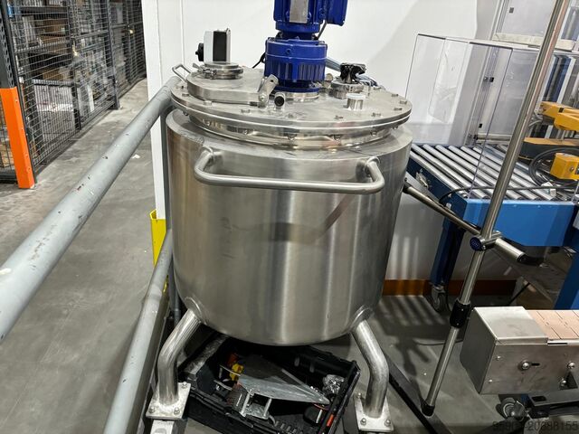 ステンレス製ジャケット付き・速度調整式撹拌機 Jacketed Mixing Tank & Temperature 300 Ltr