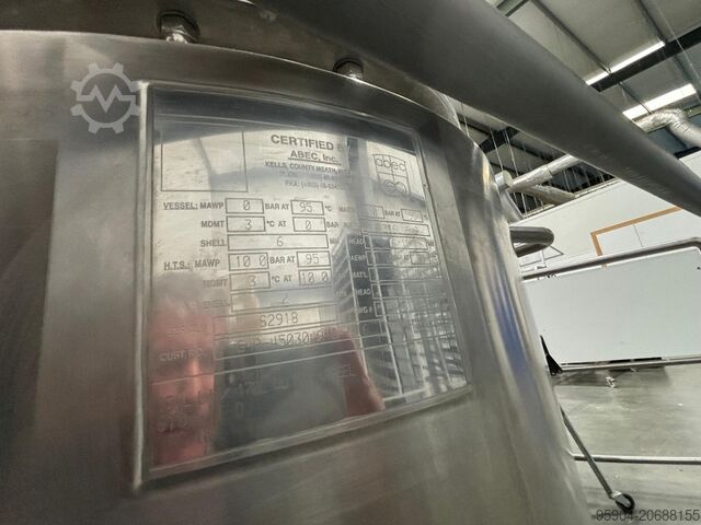 ステンレス製ジャケット付き・速度調整式撹拌機 Jacketed Mixing Tank & Temperature 300 Ltr