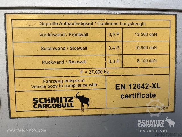 Atvērta puspiekabe ar tentu Schmitz Cargobull Semitrailer Curtainsider Standard