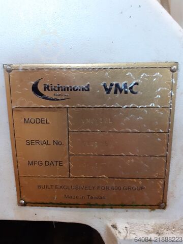 Lóðréttur vinnslumiðstöð Richmond VMC 610L