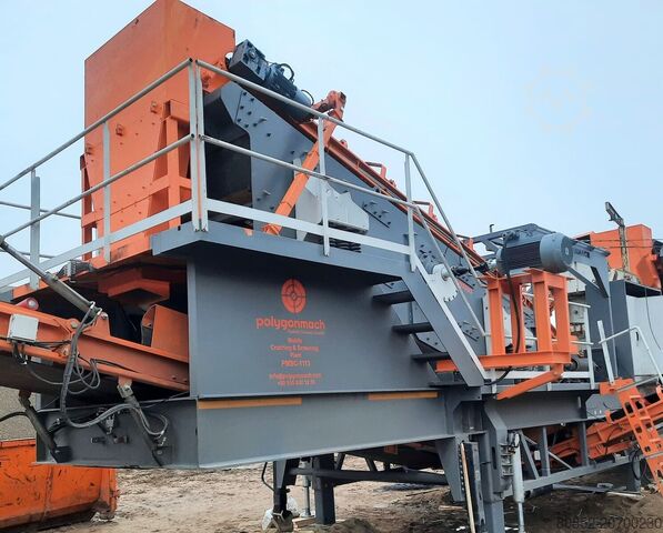 Crushing plant Polygonmach PMSC - 1110 on wheels impact crusher with screen