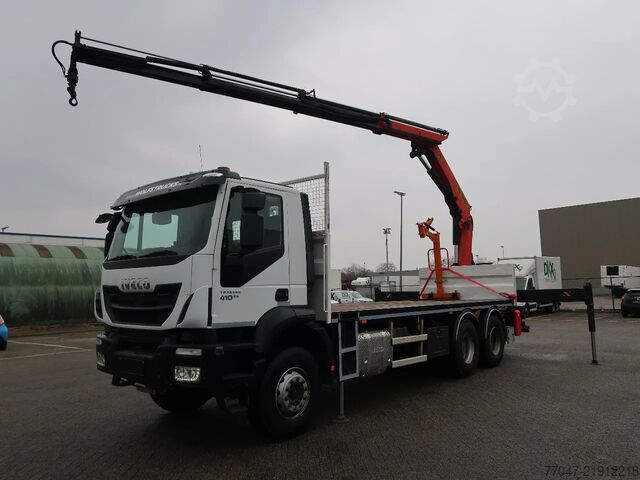 크레인 트럭 Iveco Trakker 410 6x4 Euro 6 Full Steel, Palfinger 20...
