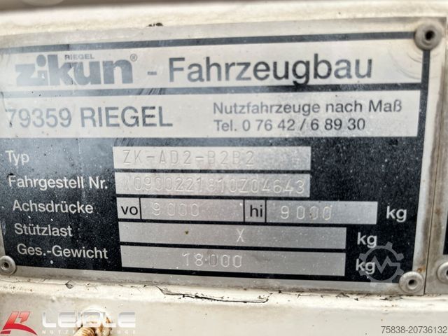 Içecek treyleri Zikun*Getränke *Schwenkwand hydraulisch*Dautel*