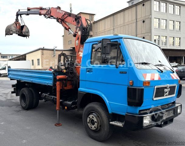 Üç taraflı damperli kamyon MAN 10.150, Atlas 60.01, Greifer , TÜV