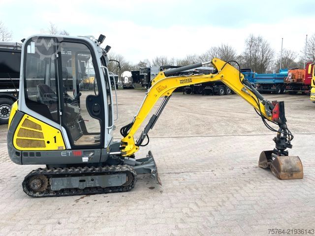 Miniexcavadora NEUSON ET 18 / Schnellwechsler / Greifer + Schaufel