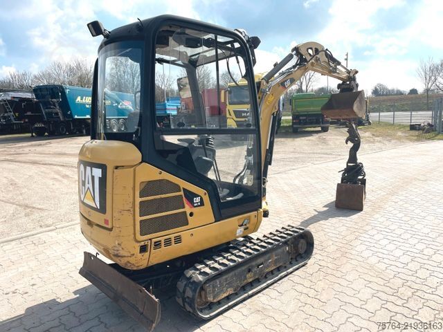 Miniexcavadora CATERPILLAR 301.7 D / Schnellwechsler / Löffel + Greifer