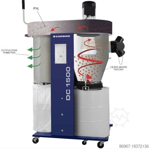 Zyklonabsaugung CORMAK DC1500