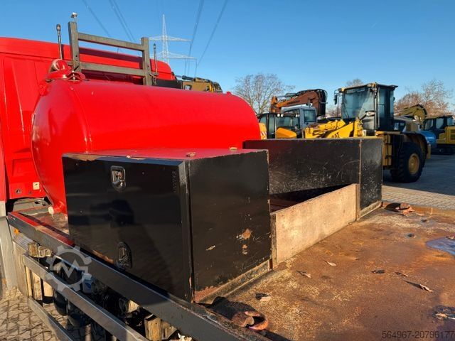 Camión de plataforma MERCEDES-BENZ 2541 Actros Baumaschinentransporter Hydr. Rampe