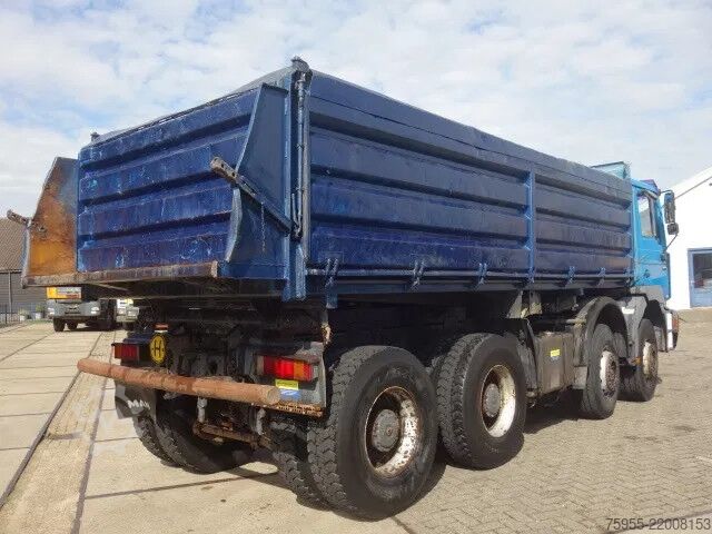 3-sidig tipp MAN 41-414 MEILLER KIPPER 8X4,MANUAL POMP