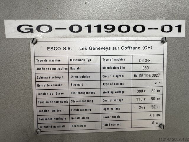 Automatische revolverdraaibank ESCOMATIC D6 SR