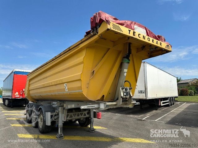 Semi-reboque basculante Tecnokar Semitrailer Tipper Steel half pipe body