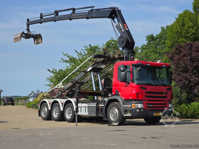 케이블 시스템 Scania P410 KRAAN/CONTAINER!! ZERO EMISSIES 2030!!TOP