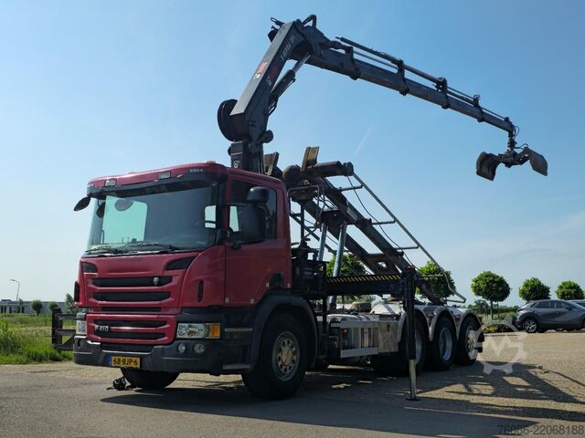 케이블 시스템 Scania P410 KRAAN/CONTAINER!! ZERO EMISSIES 2030!!TOP