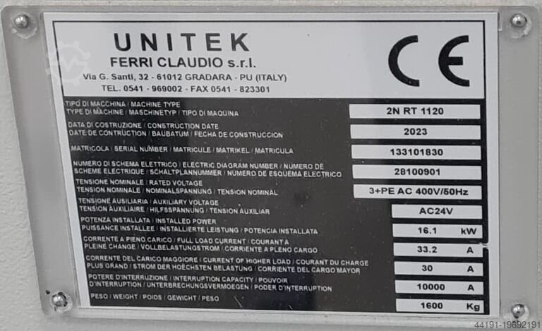 Широкострічкова шліфувальна машина Unitek Winner LC 1120 2 N Unitek Winner LC 1120 2 N RT