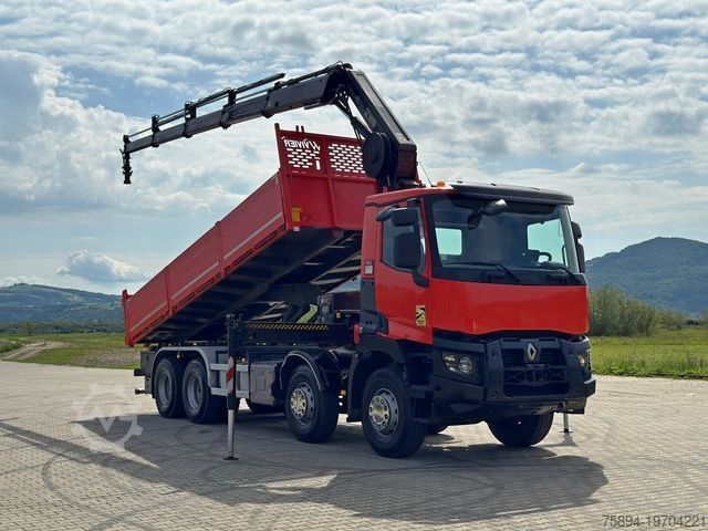 Kraan yang dipasang pada lori RENAULT C 430 *KIPPER 6,80m* HIAB X-HIDUO 188 ES-4 * 8x4