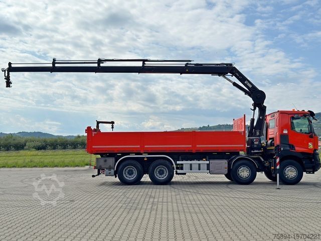 Kraan yang dipasang pada lori RENAULT C 430 *KIPPER 6,80m* HIAB X-HIDUO 188 ES-4 * 8x4