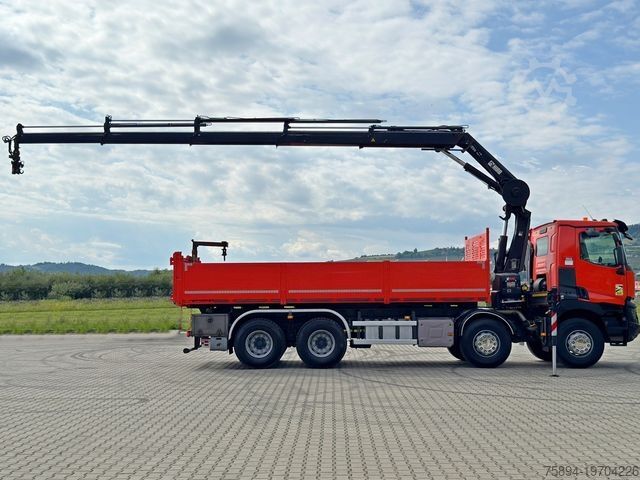משאית עפר RENAULT C 430 *KIPPER 6,80m* HIAB X-HIDUO 188 ES-4 * 8x4
