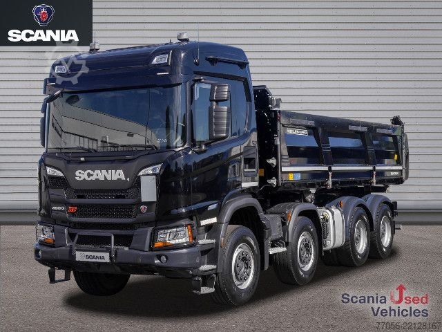 三向自卸卡车 Scania G 460 B8x4HZ XT - Meiller TRIGENIUS D421 / Bordmat