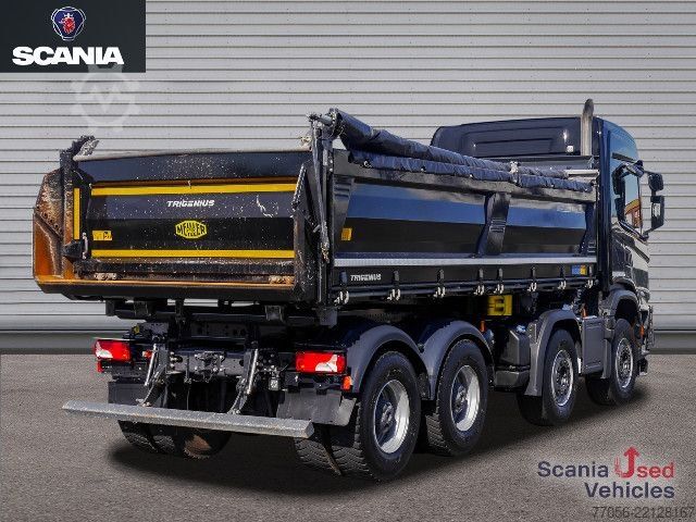 三向自卸卡车 Scania G 460 B8x4HZ XT - Meiller TRIGENIUS D421 / Bordmat