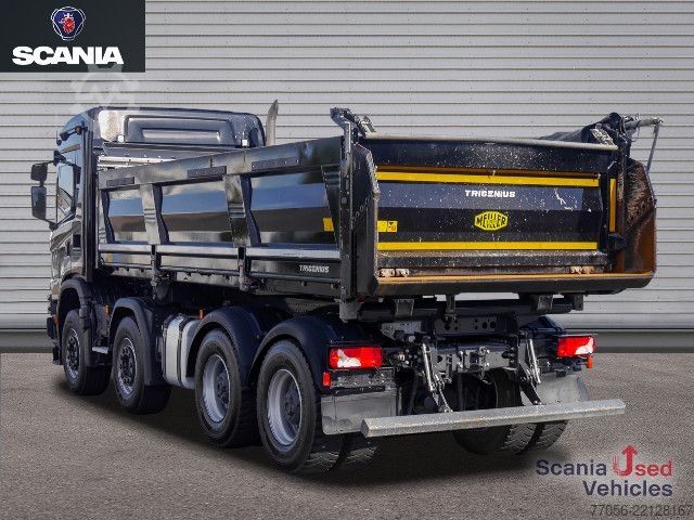 三向自卸卡车 Scania G 460 B8x4HZ XT - Meiller TRIGENIUS D421 / Bordmat