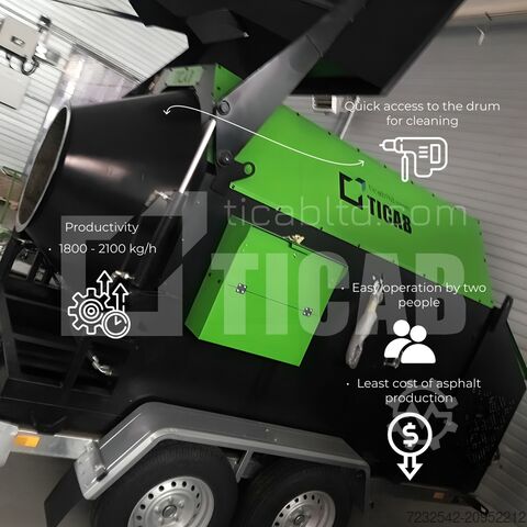 معيد تدوير الأسفلت TICAB Asphalt recycler RA-800