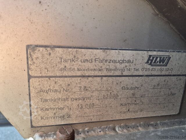 Cisterne prikolica  Fabr. HLW - 13.000 L