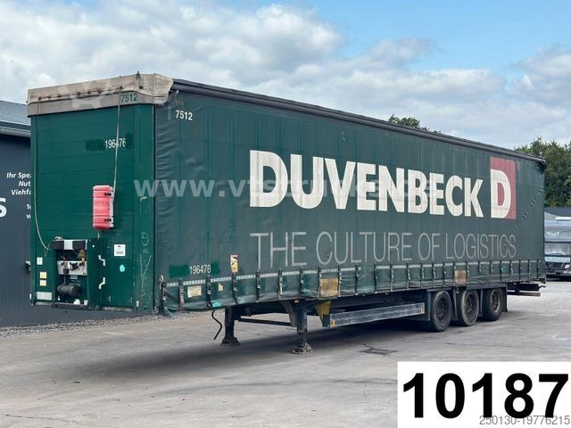 Öppen semitrailer med kapell SCHMITZ CARGOBULL S01 Megatrailer Pritsche+Plane Edscha Verdeck