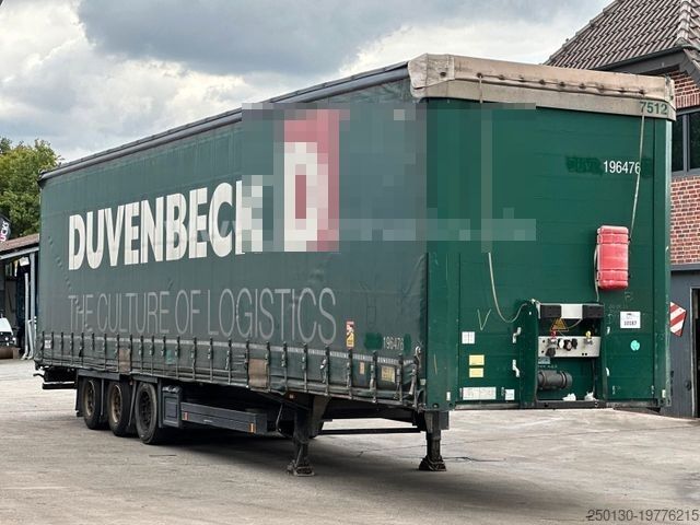 Öppen semitrailer med kapell SCHMITZ CARGOBULL S01 Megatrailer Pritsche+Plane Edscha Verdeck