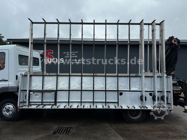 LKW mit Pritsche (offen) MERCEDES-BENZ Atego 1023 Pritsche/Glastransporter + Ladekran