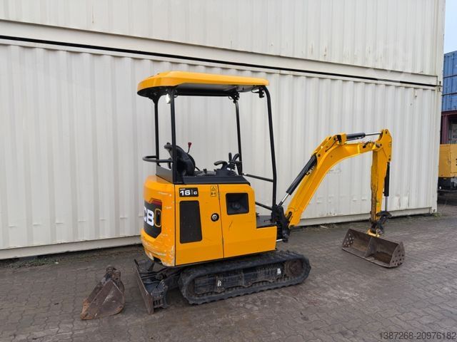 মিনি এক্সকেভেটর JCB 16C-1 /2022 BJ/ 991 H / verbr. Laufwerk/2xLöffel