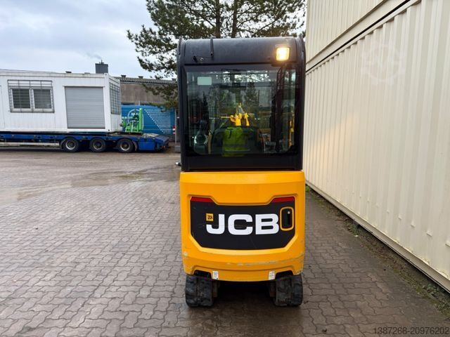 মিনি এক্সকেভেটর JCB 16C-1 /2021 BJ/848 H/verbr. Laufwerk/3xLöffel