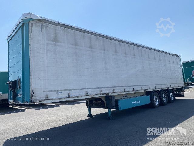 Trailer semi terbuka dengan terpal Leci Trailer Semitrailer Curtainsider Dropside Hayon