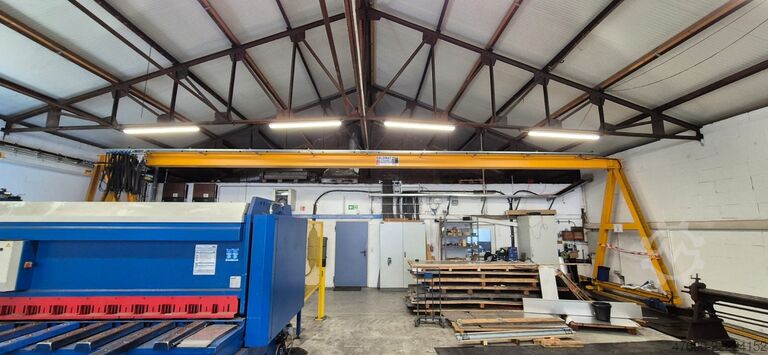 Travessa do guindaste, guindaste, ponte rolante, via de rolamento do guindaste Demag Solomat Portalkran Stahlbau Gleise Donati Kettezug 2t 2000Kg Länge 26x13m