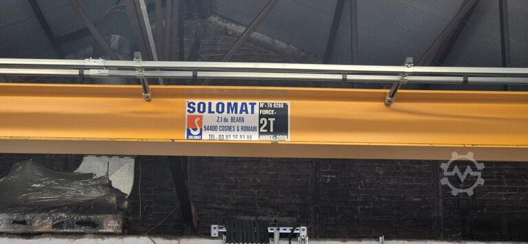 Travessa do guindaste, guindaste, ponte rolante, via de rolamento do guindaste Demag Solomat Portalkran Stahlbau Gleise Donati Kettezug 2t 2000Kg Länge 26x13m