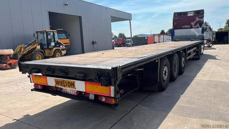 プラットフォームトレーラー Wielton PTS 34.100 (MERCEDES AXLES / DISC BRAKES)