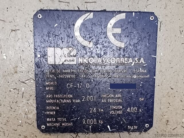 เครื่องกัด CNC แบบแท่นเตียงตรึง CORREA CF 17 D